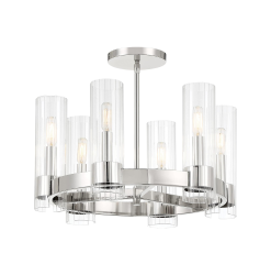 Vernon Place Semi-Flush Light Chrome