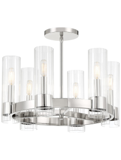 Vernon Place Semi-Flush Light Chrome