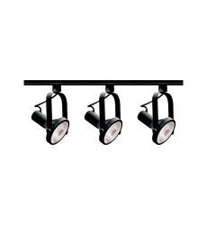 3-Light Gimbal Track Black