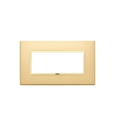 Plate 5M BS satin gold (gold frame)