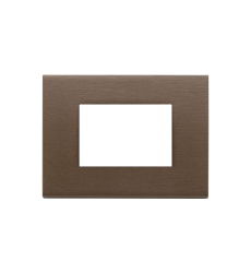 Plate 3M metal brushed dark bronze