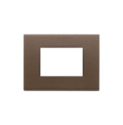 Plate 3M metal brushed dark bronze