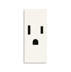 15A Single Outlet White
