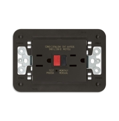 15A 2P GCFI Outlet Black